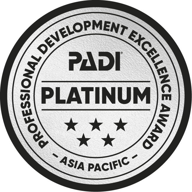 PADI instructor teaching students underwater at Dive Centre Bondi, Sydney